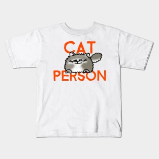 Cat Person Kids T-Shirt